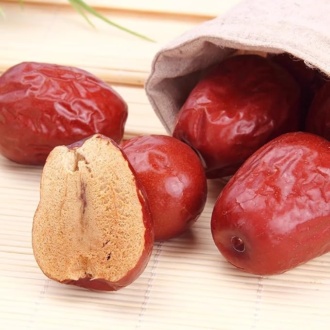 1.1lb Red Dates, Jujube Fruit, Dry Dates, Jujube Fruit竊똃ates Each 3-4.5cm In Size