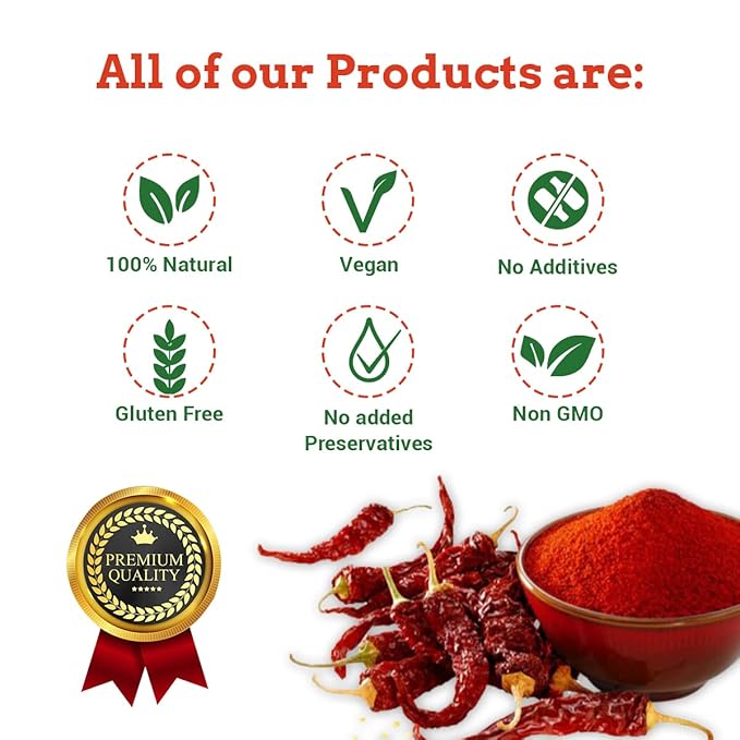 Spice Magic Kashmiri Chilli Powder ~ 7oz (200g) I 100% Pure, Aromatic & Natural I Low Heat I Non-GMO I Indian Origin - Red Pepper Powder