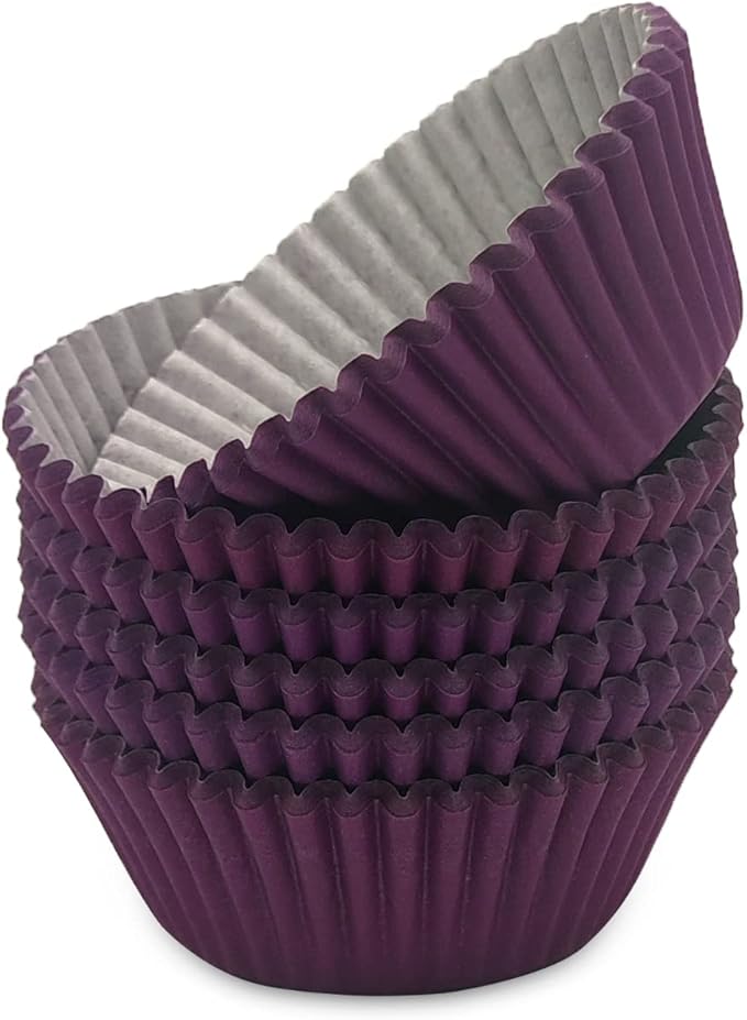 Standard Baking Cups, Classic Purple Greaseproof Festive Cupcake Liners, 150-Count
