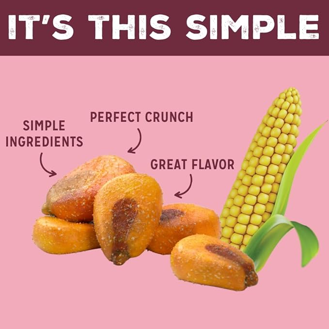 LOVE CORN BBQ 0.7oz x 20 Bags - Delicious Crunchy Corn - Healthy Family Snacks - Gluten Free, Kosher, NON-GMO - Alternative for Chips, Nuts, Crackers & Pretzels - Perfect for Charcuterie Boards