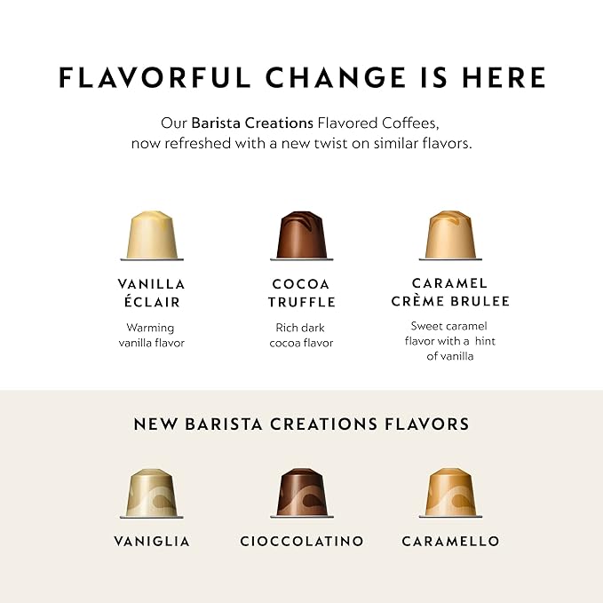 Nespresso Capsules Original Line, Vaniglia, Medium Roast Espresso Coffee, 50 Count Espresso Coffee Pods