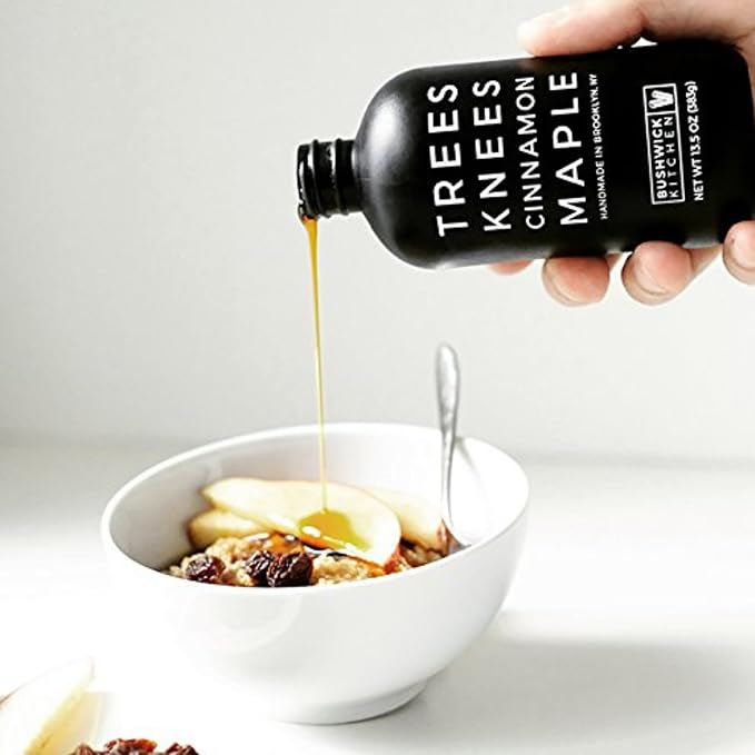 Trees Knees Maple Syrup Gift Set, Maple, Butter, Cinnamon, and Coffee Flavored Syrup, Gluten Free, Great Food Gifts or Food Gift Basket