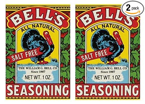 Bell's All Natural Seasoning ??1 oz Box ??Classic Salt-Free Poultry Blend ??Gluten-Free, Kosher, Non-GMO (Pack of 2)