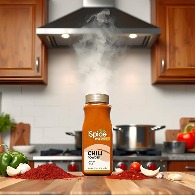 iSpice | Chili Powder | 16 oz | Gourmet Spice | Bulk Size | Kosher