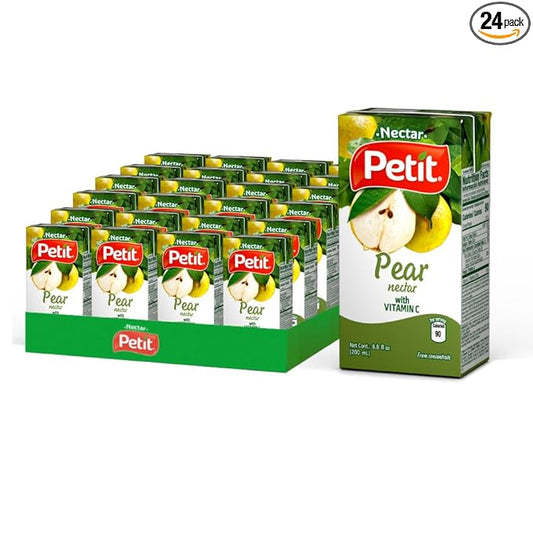 Petit Pear Nectar, 200 ml (Pack of 24) ??Refreshing Tropical Fruit Beverage
