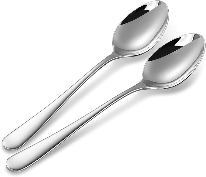 KEAWELL Premium Louise 9" Serving Spoon Set ??18/10 Stainless Steel - Uniting Elegance and Durability - Exquisite Serving Utensils for Parties (Serving Spoon)