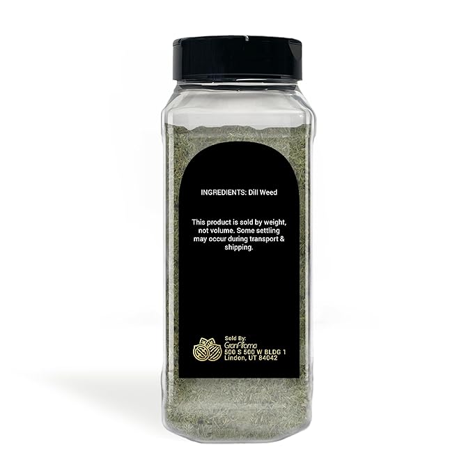 GranAroma Dill Weed, Aromatic Herb for Cooking, Pickling, and Seasoning (6 Ounce)