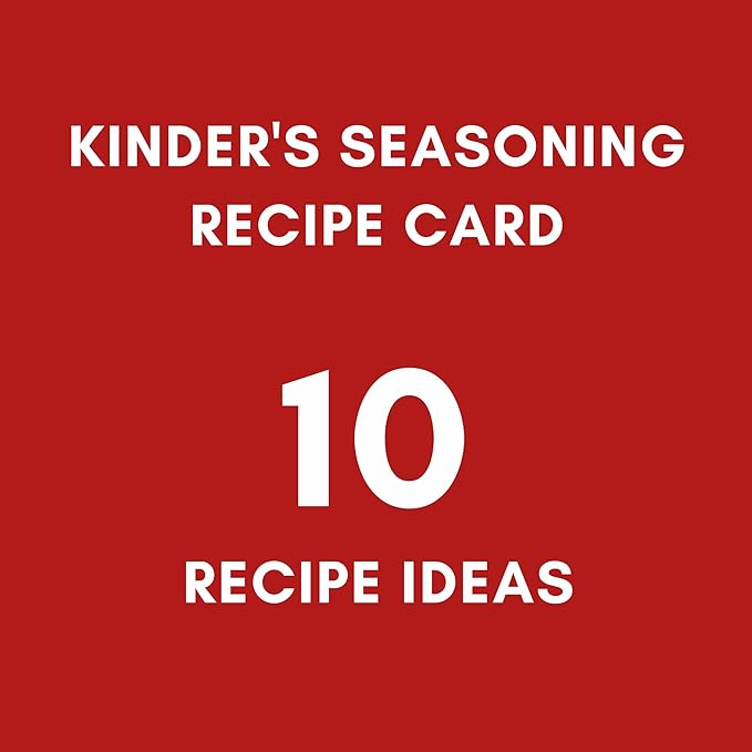 Kinders The Blend Seasonings Bundle - Two XL 10.5-ounce Bottles + 10 Recipe Ideas + Fridge Decal, Great for Grilling Meats & More (Garlic Salt, Pepper, No MSG) from FOXTAIL COLLECTIVE. Gluten-Free & Non-GMO