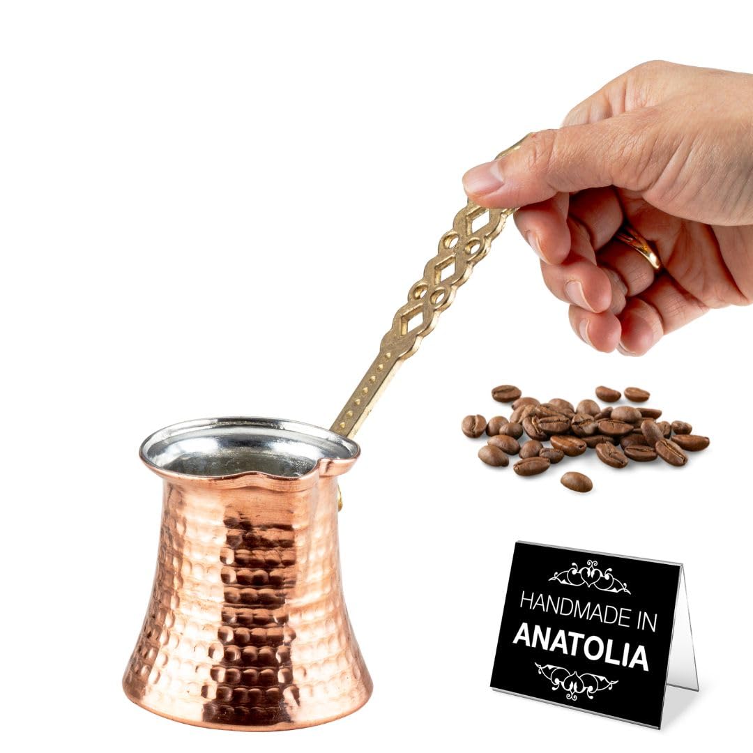 Hakan Turkish Coffee Pot | Stove Top Water Boiler, Coffee Maker, Butter, Chocolate & Milk Warmer |