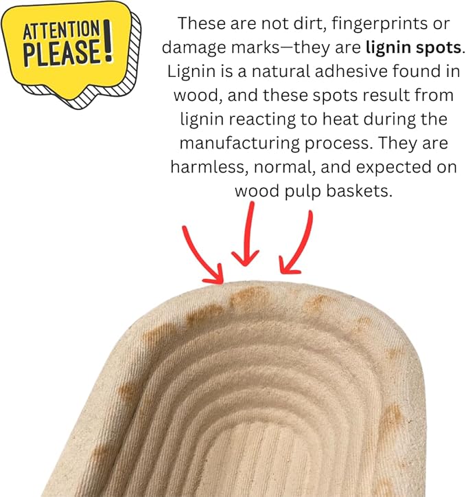 Bulka Small Oval 500g Banneton Bread Proofing Basket Pressed Wood Pulp Brotform - Plane Non-Stick Batard Sourdough Banneton Basket, Made in Germany.