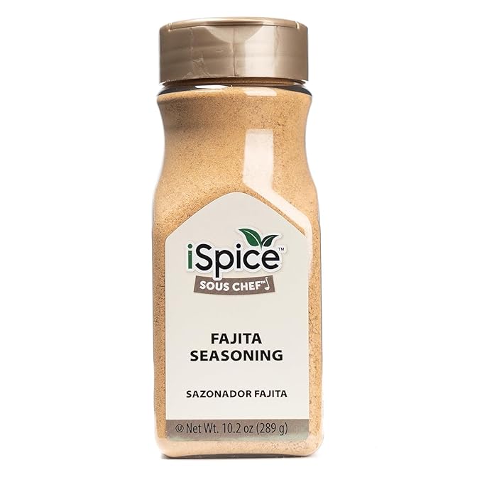iSpice FAJITA SEASONING | All-Natural, Non-GMO, Gluten-Free, Keto friendly Seasoning | 10.2oz (289g)
