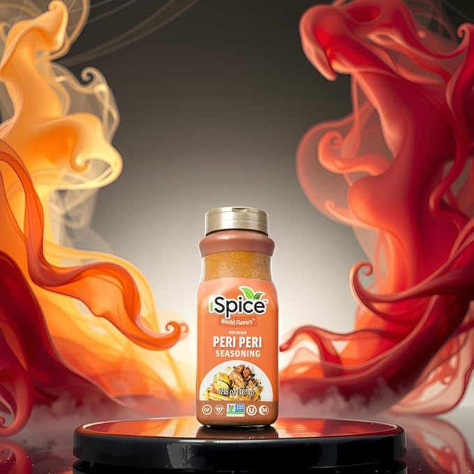 iSpice Blend | Peri Peri Seasoning | 17.18 oz | Mixed Spice & Seasoning | Bulk Size | Halal | Kosher (Peri Peri)