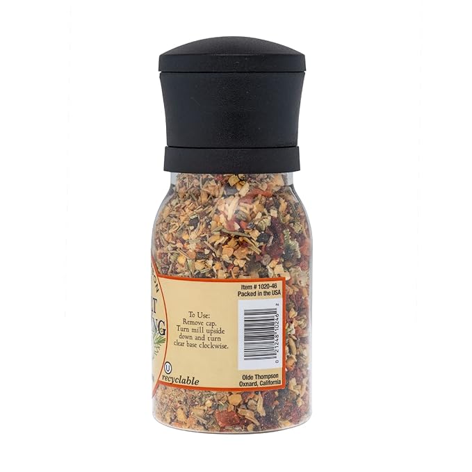 Olde Thompson No Salt Seasoning Blend Grinder, 3.74 Ounce