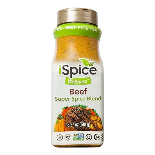iSpice Blend| Beef Seasoning | 18.27 oz | Mixed Spice & Seasoning | Bulk Size | Halal | Kosher
