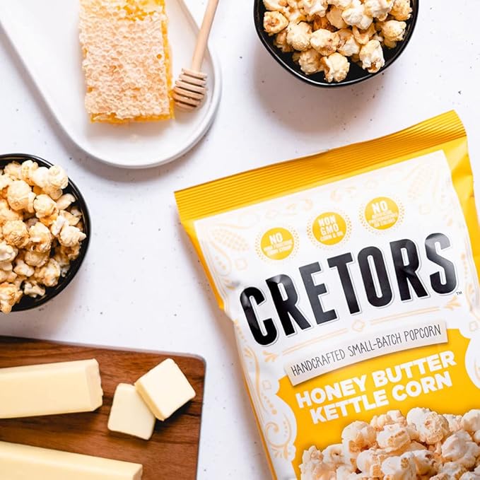 G.H. Cretors Cretors Honey Butter Kettle Corn, 7.5 Oz Bags (Pack Of 12)