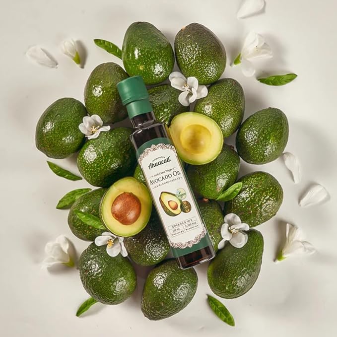 BOTO Premium Ahuacatl Extra Virgin Avocado Oil, 100% Cold Pressed, Vegan Certified, High Smoke Point, Non-GMO, 250ml