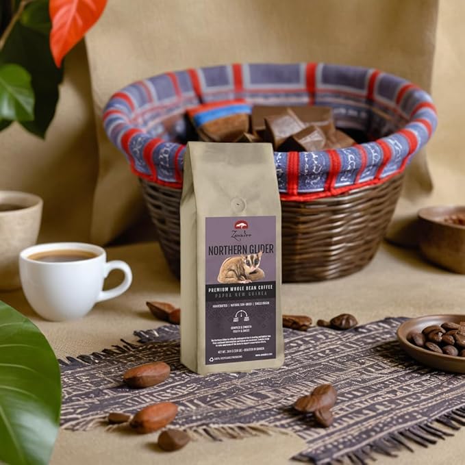 Whole Bean Coffee Northern Glider Papua New Guinea 3/4 lb 340 grams