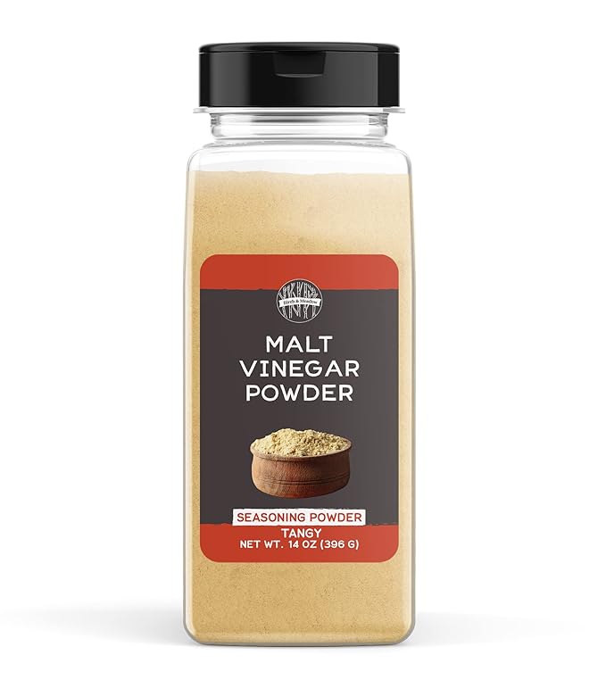 Birch & Meadow 14 oz of Malt Vinegar Powder, Zesty Seasoning, Sweet & Tangy