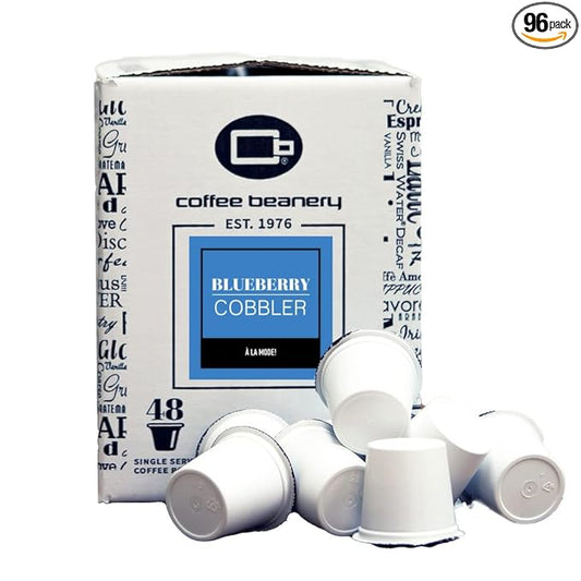 Blueberry Cobbler Coffee Pods by Coffee Beanery | 96ct Bulk Medium Roast Arbica Coffee