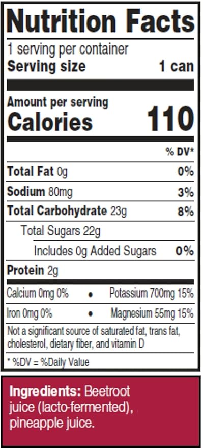 Juice Performer Beet Juice with Pineapple Juice - Natural Beetroot & Pineapple - Boosts Stamina, Strength & Muscle Recovery - Vegetable Juice, Superfood Athletic Fuel 8.4 Fl.Oz. (12 Pk)