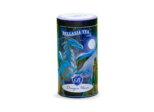 Dragon Moon by Bellasia Tea. Blackberry Herbal Caffeine-Free Tea for Kids! Unique Sugar-Free Fruit Tisane Gift for Children. 16 decaf tea sachets
