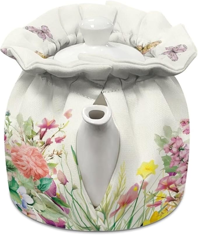 Hummingbird Tea Cozy for Teapot Insulated Floral Tea Pot Cozy for Keeping Warm Tea Cozies Tea Cosy for Teapot for Women Gifts
