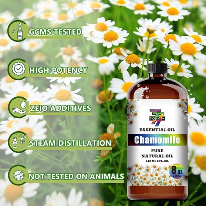 Chamomile Essential Oil (8 oz / 240 ml) ??Chamomile Oils for diffusers, humidifiers, Home Baths, Cleaning Products, Yoga, DIY Soaps and DIY Scented Candles