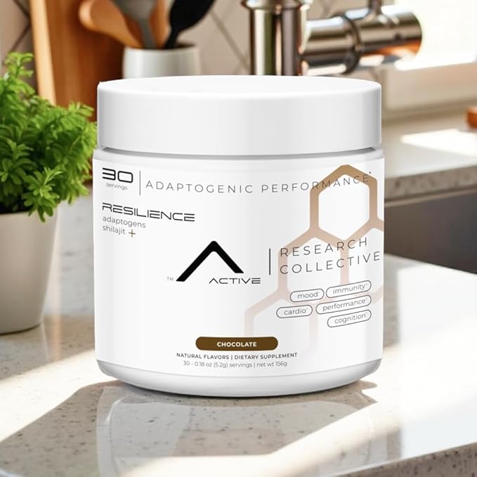 ARC Resilience Mushroom Powder Supplement with Lion?™s Mane, Cordyceps, Reishi, Shilajit, Beta-Glucans, Zinc and Vitamin C for Focus, Energy, Immunity, Performance, and Memory, Chocolate, 30 Servings