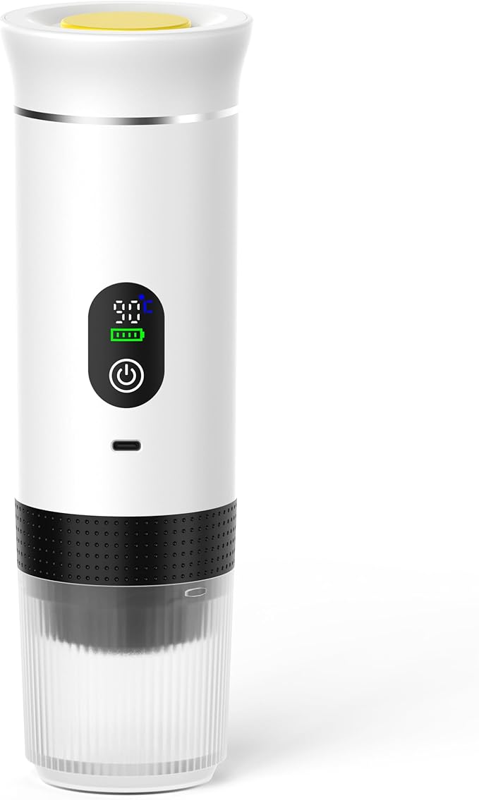 Automatic Espresso Maker ??Dual Hot & Cold Brew ??20 BAR Pressure ??Compact Portable Coffee Machine with Rapid Heating ??Built-In Transparent Cup ??Travel-Friendly Design