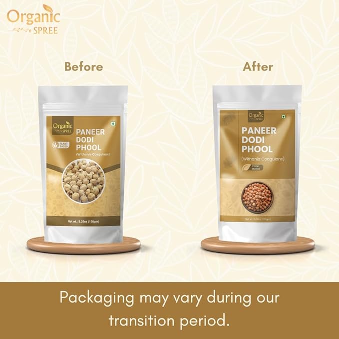Organic Spree Paneer Dodi Phool 150g – Withania Coagulans – Pure Indian Rennet for Metabolic Wellness