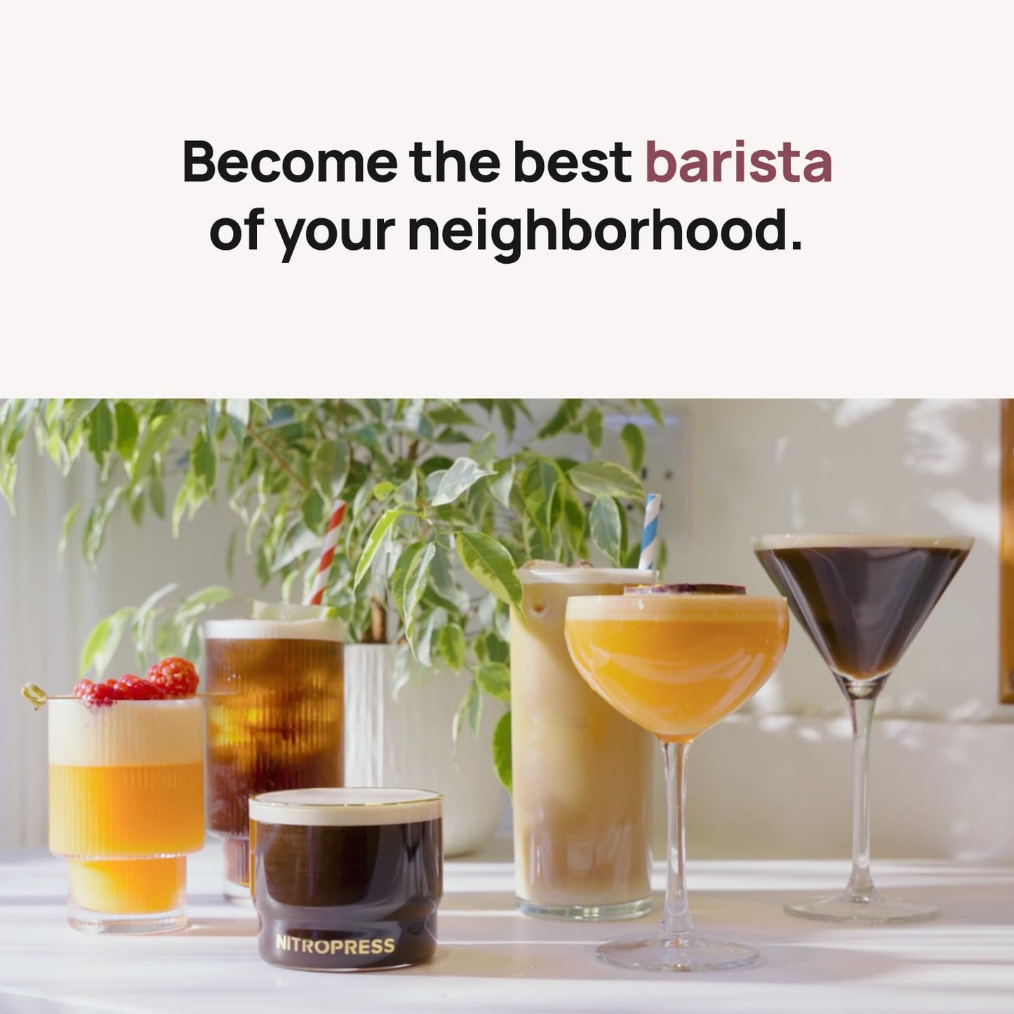 NitroPress DS Electric Nitro Cold Brew Coffee & Cocktail Maker Machine