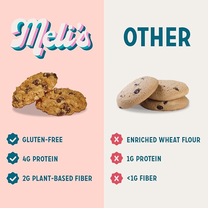 Meli?셲 Choco-Lot Gluten Free Cookie Mix, High Protein Baking Mix with Natural & Milk Chocolate Chips, Chocolate Chunks & Rolled Oats, Easy Bake Oven Mixes for Sweet Treats, 16oz Box,3-Pack