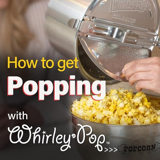 Wabash Valley Farms Popcorn Kernels - Hull-Less Baby White Popcorn Kernels, Gourmet Popcorn Kernels for Popcorn Maker, White Popcorn Kernels for Popping, Non-GMO Popcorn Seeds, Popping Corn (6 lb)
