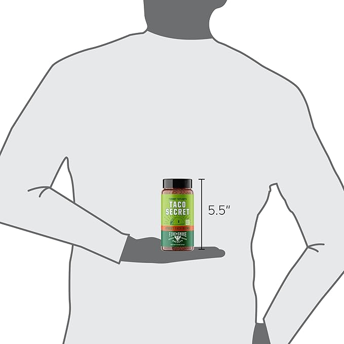 Fire & Smoke Society Taco Secret Taco Seasoning Mix | XL Bottles | Fajita Seasoning Mix, Carnitas, Meat, Mexican Spice Blend | MSG Free, Gluten Free, Non-GMO | 9.2 oz (2-Pack)