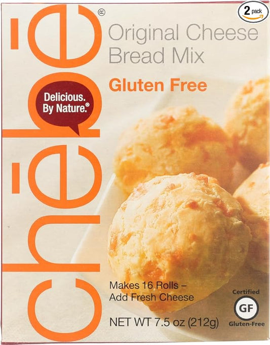 Chebe Bread Original Cheese Bread Mix, Gluten Free,7.5 Oz Bags,2 Pack