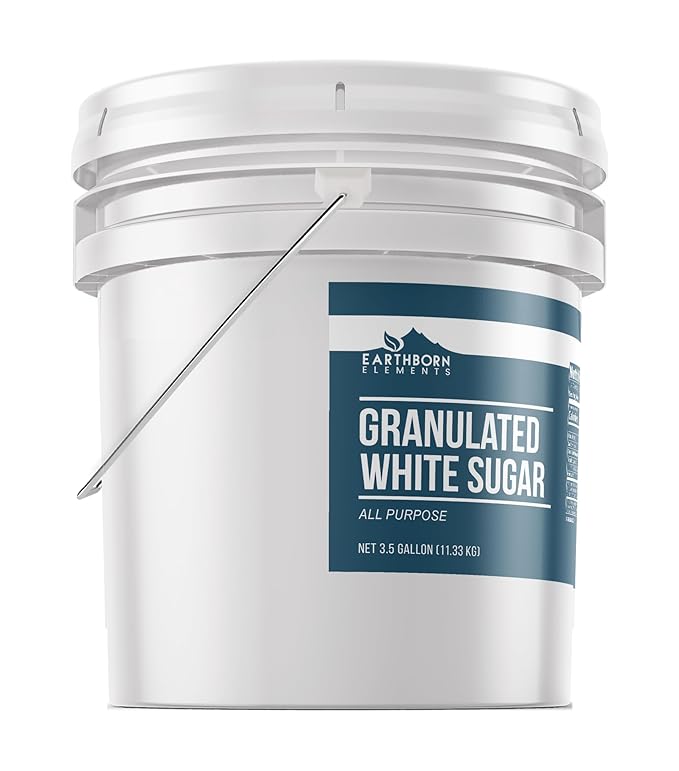 Earthborn Elements Granulated White Sugar, Baking and Kitchen Staple, Non GMO (3.5 Gallon)
