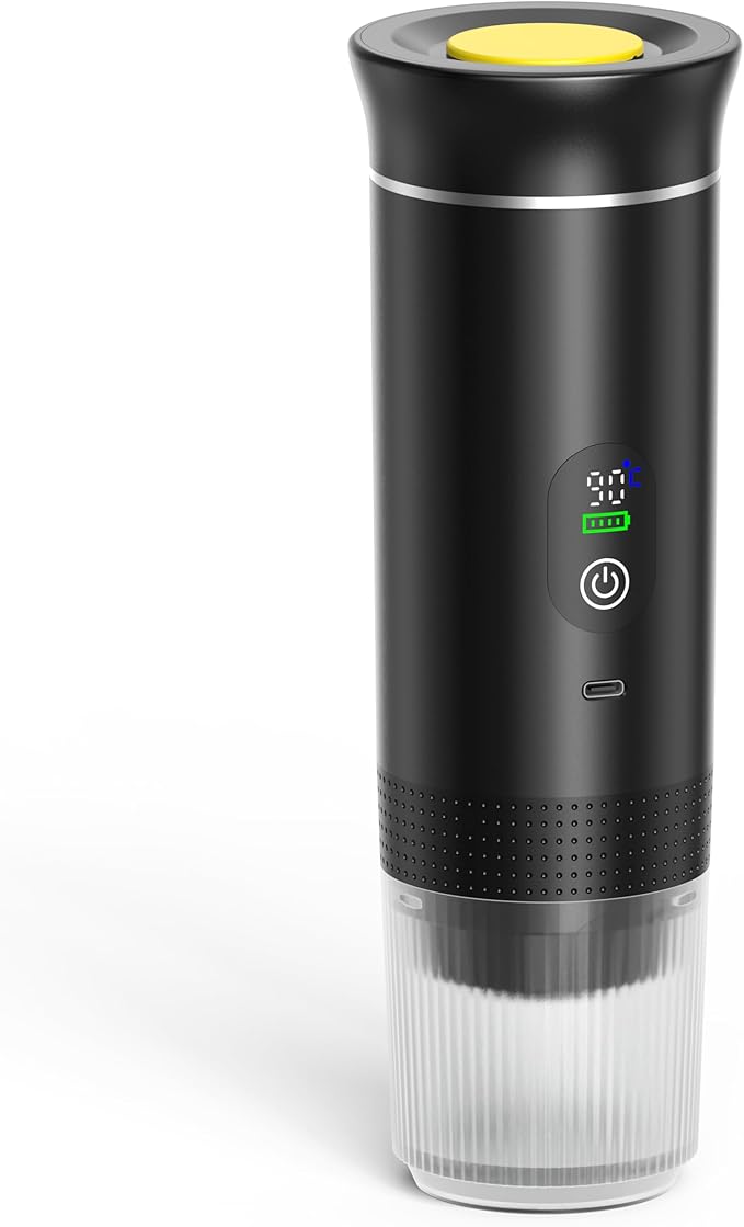 Automatic Espresso Maker ??Dual Hot & Cold Brew ??20 BAR Pressure ??Compact Portable Coffee Machine with Rapid Heating ??Built-In Transparent Cup ??Travel-Friendly Design