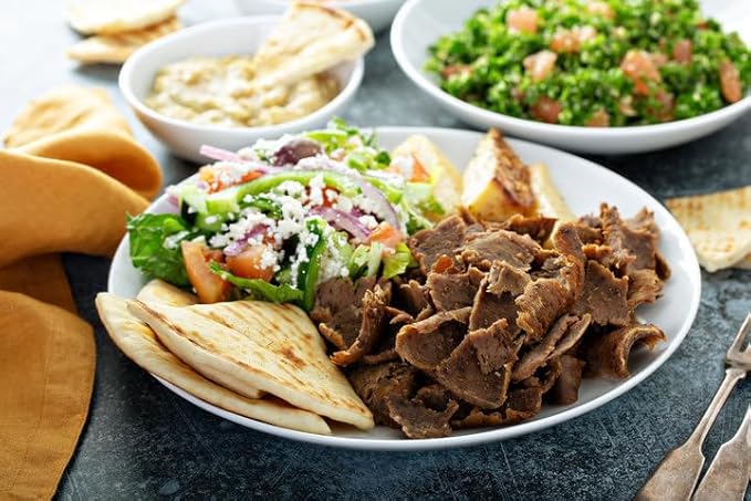 Premium | Greek Gyro Seasoning | Large Shaker | Calorie Free | Fat Free | Saturated Fat Free | Cholesterol Free | Sugar Free | Crafted in Small Batches | Perfect for Fresh Gyros and More!