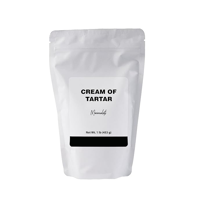 Minimalist Cream of Tartar, For Baking and Stabilizing Egg Whites, Packaged in a Resealable Bag (1 Pound)