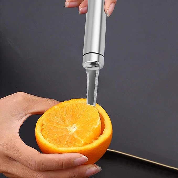 2PCS Grapefruit Knife Set, Curved Serrated Stainless Steel Fruit Knife for Grapefruit, Orange, Lemon, Kiwi, Avocado - Easy to Hang, Dishwasher Safe, Ergonomic Handle for Effortless Peeling and Slicing