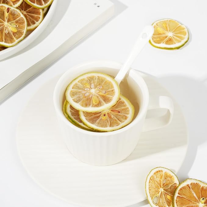 Dried Lime Slices, Dehydrated Lime Slices for Cocktails Garnish/Fruit Tea/Baking/Garland/Crafts, 100% Natural No Additives No Sugar Added, (3OZ/85g)