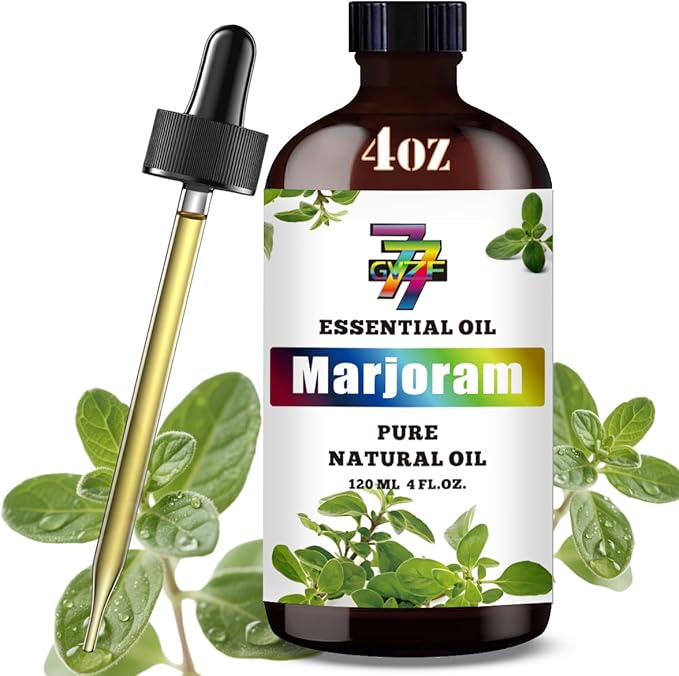 Marjoram Essential Oil (4 oz/120 ml) ??Marjoram Oils for Aromatherapy, diffusers, humidifiers, Home fragrances, DIY Skincare, soap Making, DIY Candle Making, Relaxation, Yoga, and Meditation