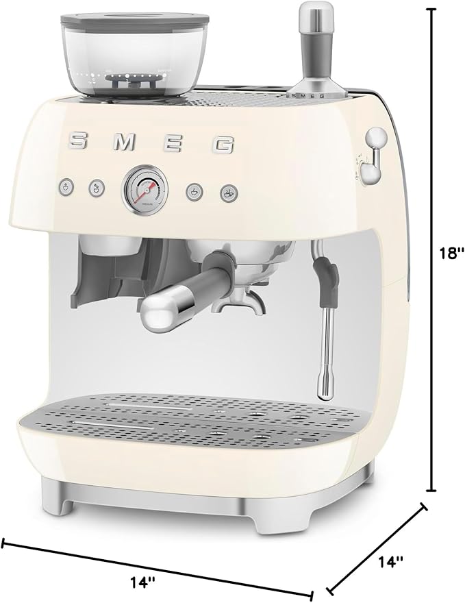 Smeg Semi-Automatic Espresso Machine (Cream)