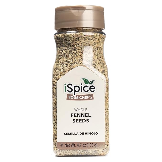 iSpice | Fennel Seed | Bulk Size | Gourmet Spice | Kosher (4.7 OZ, Whole Fennel Seed)