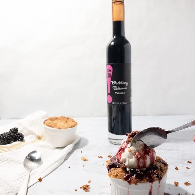 OMG! Oils: Balsamic Vinegar | Perfect for Dipping, Marinades, Glazing and Topping! (Blackberry Balsamic Vinegar, 375ml/12.7oz)??,<div>
