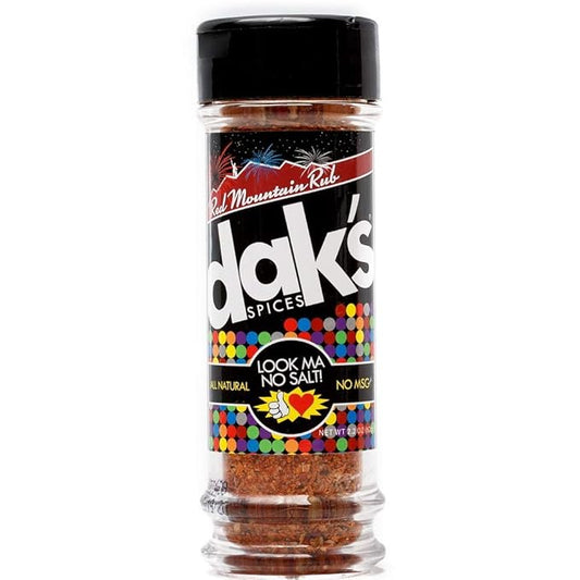 DAK's Spices Red Mountain Seasoning Blend | 100% Salt Free | Healthy Seasoning | MSG, Preservative & Potassium Chloride Free | Low Carb & Keto Friendly | Perfect for Adding Flavor to Recipes | 1.5 oz