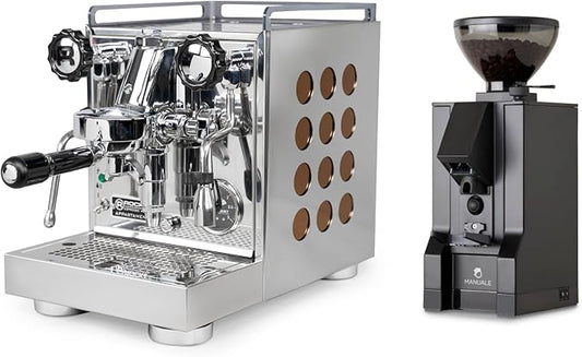 Rocket Espresso Appartamento Espresso Machine and Eureka Mignon Notte Grinder Bundle (Copper)