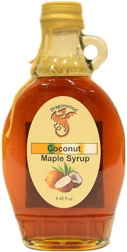 Coconut Maple Syrup - For Pancakes and Waffles ??Made With Pure Maple Syrup And Natural Flavor - By Dragonwood (8 fl oz)