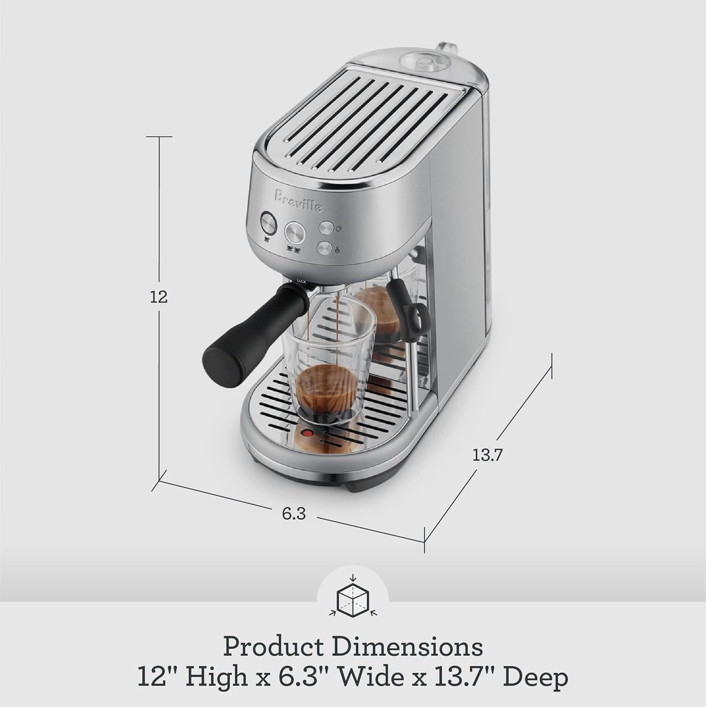 Breville BES450BSS Bambino Espresso Machine, Brushed Stainless Steel
