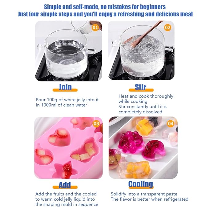 jelly powder10.58oz/300g, konjac jelly powder竊똦omemade desserts, jelly pudding powder,Transparent jelly powder